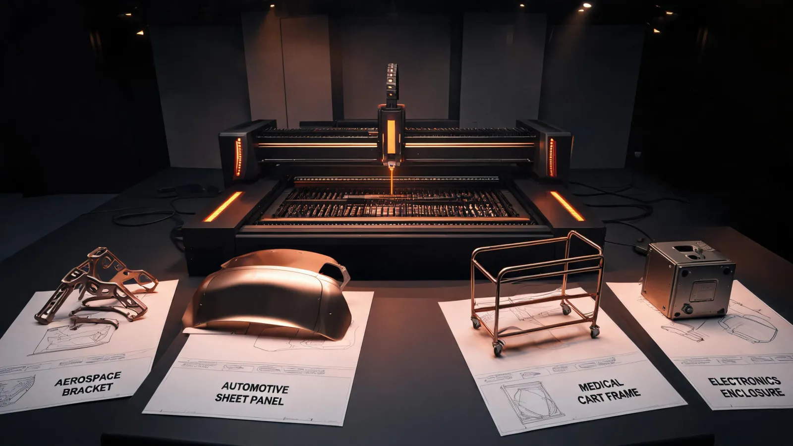 Laser cut parts for aerospace automotive medical and industrial programs